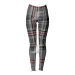 Women Checkered Design Sublimation Printed Yoga Workout Leggings