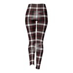 Women Checkered Design Sublimation Printed Yoga Workout Leggings