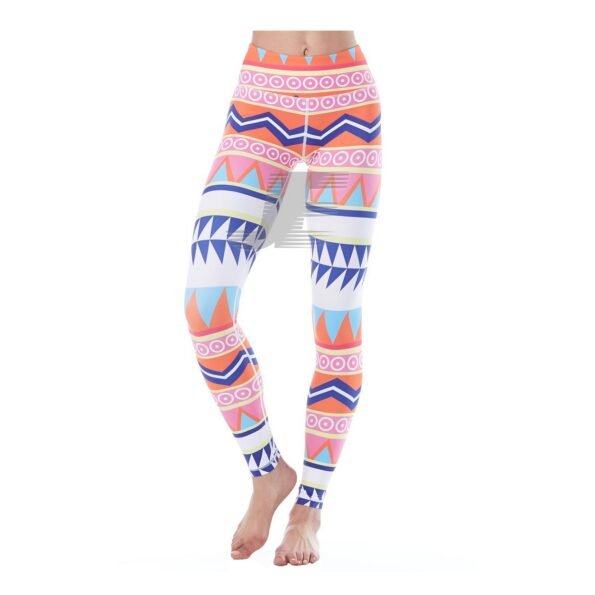 Women Sublimation Printed High Waist Yoga Workout Leggings