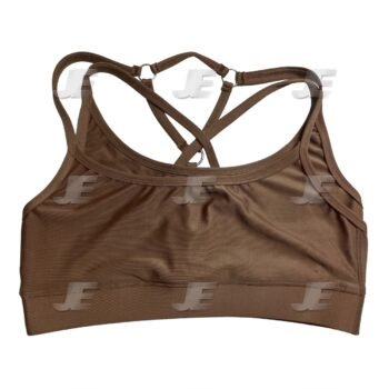 Women Double Layer Yoga Workout Cross Strap Sports Bra