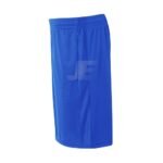 Multipurpose Textured Mesh Blue Pocketed Training Shorts