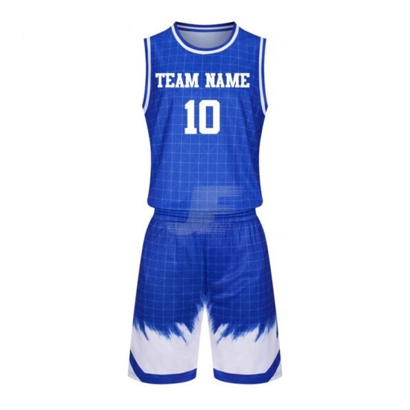 Customized Sublimation Printed Round Neck Basketball Uniform