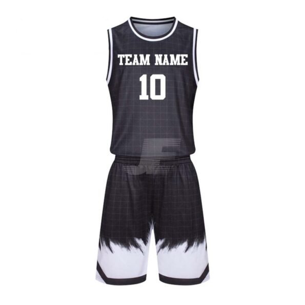 Customized Sublimation Printed Round Neck Basketball Uniform
