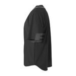 Black Front Button Mesh Short Sleeve Baseball Jersey