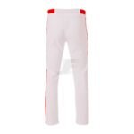 White Wrap Knit Open Bottom Baseball Pant