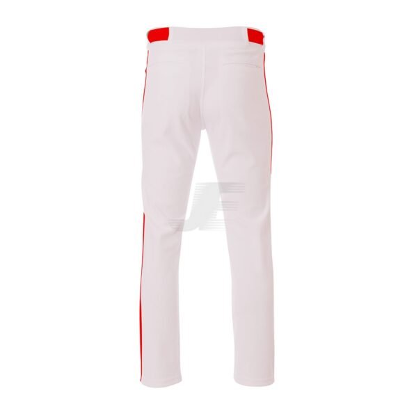 White Wrap Knit Open Bottom Baseball Pant