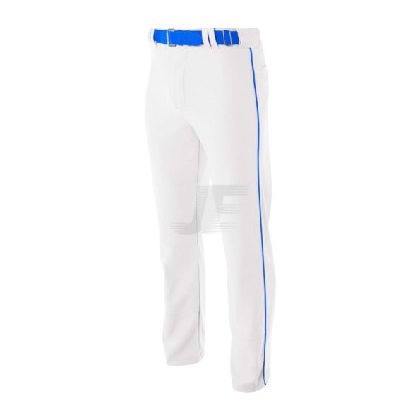 White Wrap Knit Open Bottom Baseball Pant