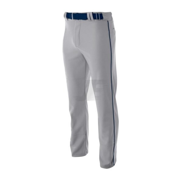 Grey Wrap Knit Baggy Cut Open Bottom Baseball Pant