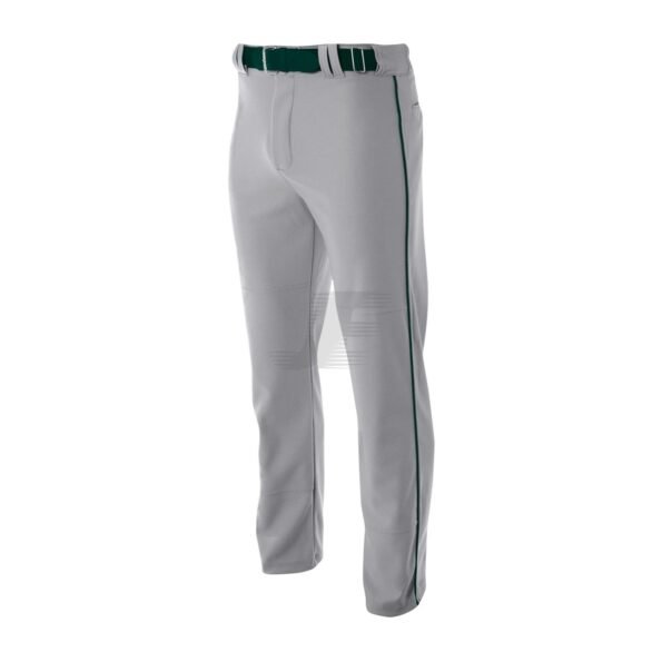 Grey Wrap Knit Baggy Cut Open Bottom Baseball Pant