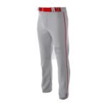 Grey Wrap Knit Baggy Cut Open Bottom Baseball Pant