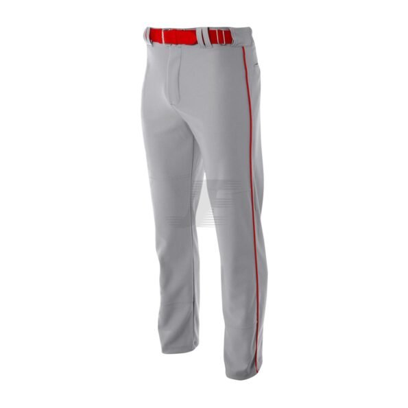 Grey Wrap Knit Baggy Cut Open Bottom Baseball Pant