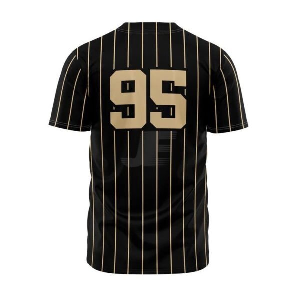 Front Button Short Sleeve Sublimation Printed Baseball Jersey